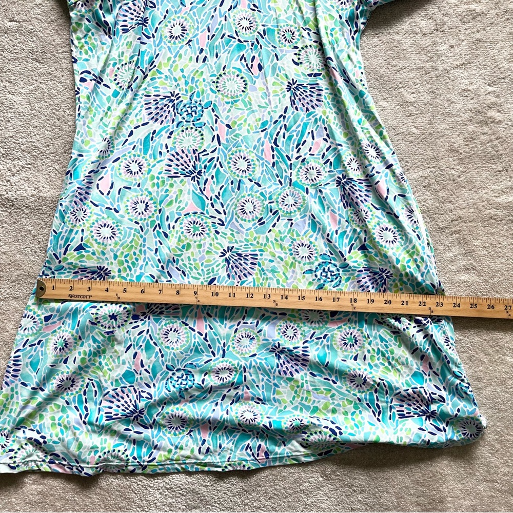 LILLY PULITZER UPF 50+ Lilshield Blue Ibiza Open Water ChillyLilly Allover - Picture 8 of 9